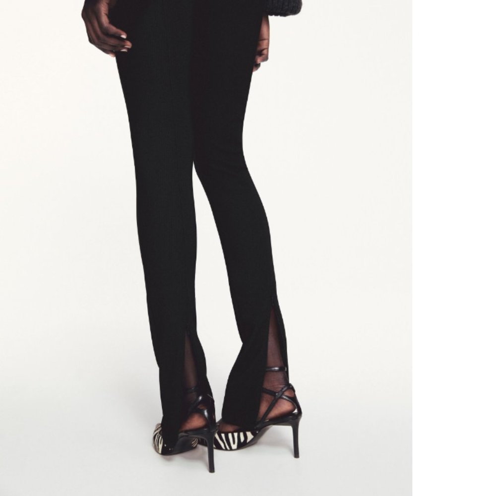 ZARA | Ribbed Leggings with Slits